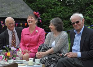 Another randompicture from the society event of 2012 - Jenny and Dave with Jude and Tony Whitehouse of Fishguard festival
