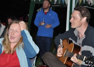 Mark and Gill of The Rhythm Thieves with their ABBA tribute number