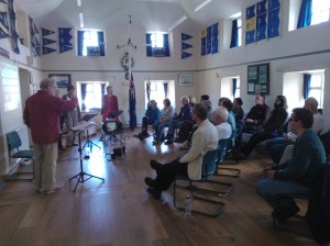 Victims at a Rapsquillion harmony workshop, Fishguard Festival, 2013